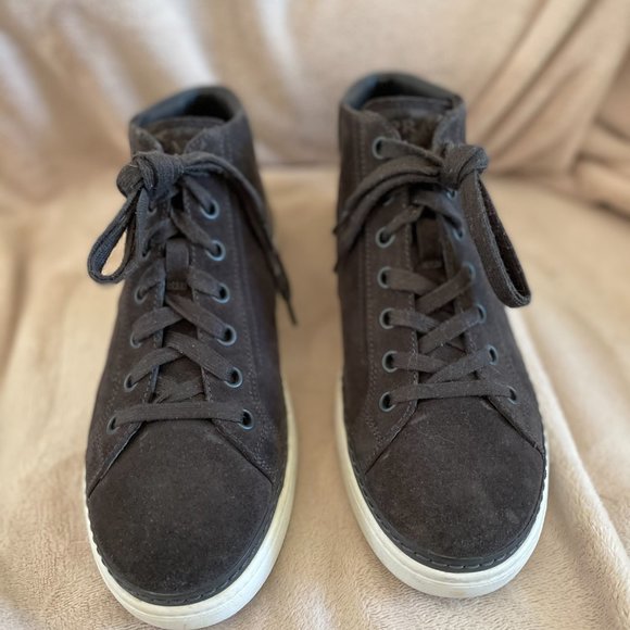 Prada Grey suede hi top US size 9.5 Prada size 8.5 - Picture 2 of 5